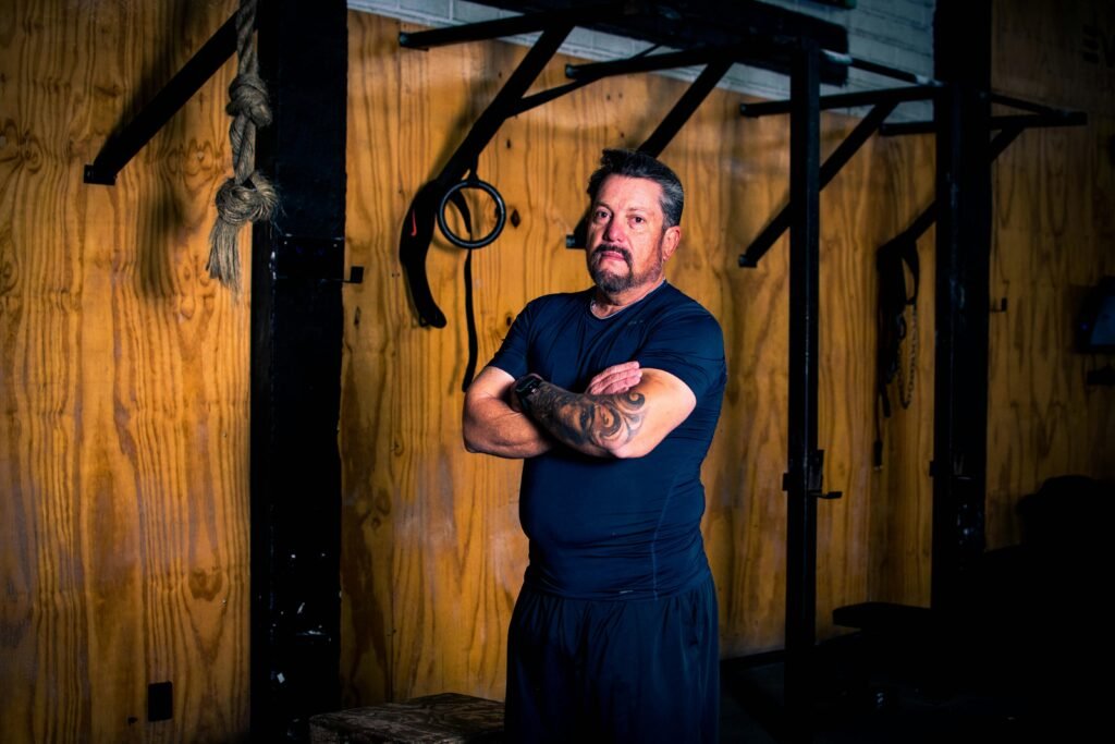 Healthy middle aged woman exercising for energy and focus